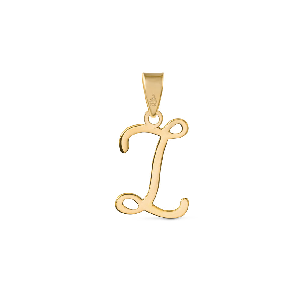 I initial Pendant in 9k Gold – Amberta