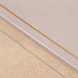 Curb Anklet in Gold Plated Sterling Silver