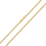 2.3 mm Curb Necklace in 9K Gold