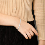 4.5 mm Flat Snake Bracelet in Sterling Silver
