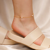 Freshwater Pearl Anklet in Gold Plated Sterling Silver