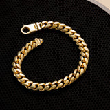 8 mm Cuban Bracelet in Gold