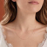 Curb Chain in Rose Gold Plated Sterling Silver