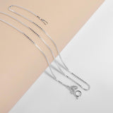 0.8 mm Box Chain in Sterling Silver