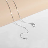 0.8 mm Box Chain in Sterling Silver