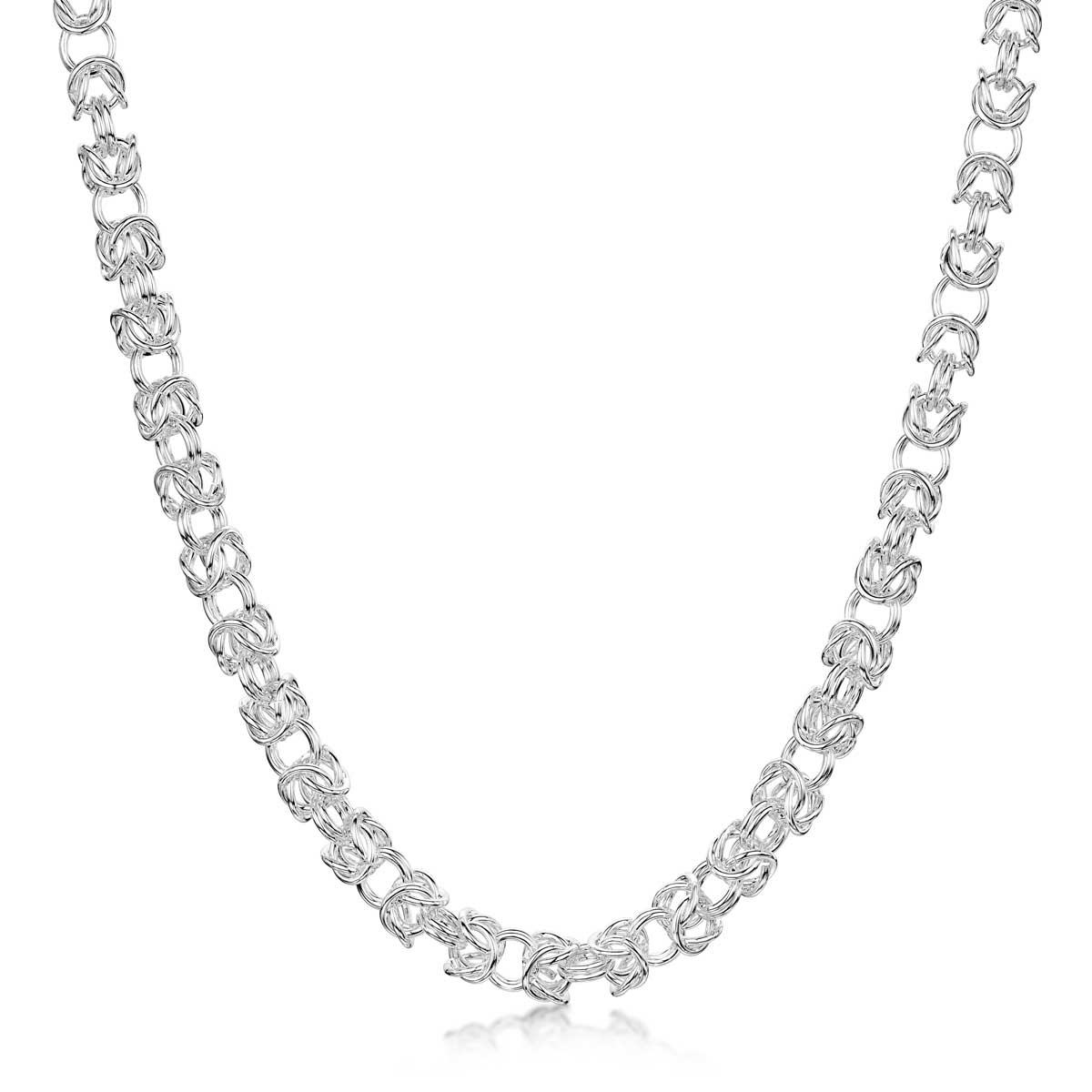 Amberta Silver Byzantine Necklace