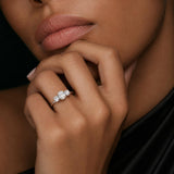 1ct Lab Grown Diamond Ring in 14K White Gold
