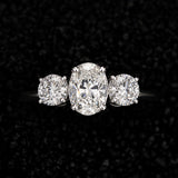 1ct Lab Grown Diamond Ring in 14K White Gold