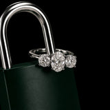 1ct Lab Grown Diamond Ring in 14K White Gold