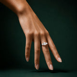 1ct Lab Grown Diamond Ring in 14K White Gold