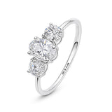 1ct Lab Grown Diamond Ring in 14K White Gold