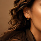 10 mm Hoop Earrings in 14K Gold