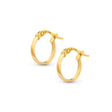 10 mm Hoop Earrings in 14K Gold