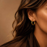 15 mm Hoop Earrings in 14K Gold