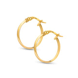 15 mm Hoop Earrings in 14K Gold