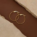 20 mm Hoop Earrings in 14K Gold