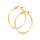 25 mm Hoop Earrings in 14K Gold