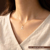 A Initial Pendant in 14k Gold