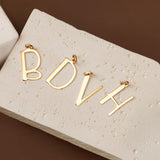 B Initial Pendant in 14k Gold