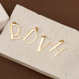 D Initial Pendant in 14k Gold