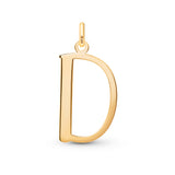 D Initial Pendant in 14k Gold