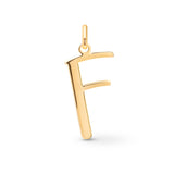 F Initial Pendant in 14k Gold