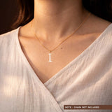 I Initial Pendant in 14k Gold
