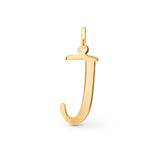 J Initial Pendant in 14k Gold