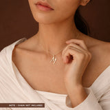 M Initial Pendant in 14k Gold