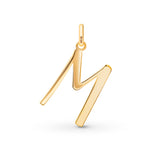 M Initial Pendant in 14k Gold