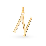N Initial Pendant in 14k Gold