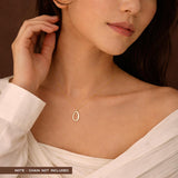 O Initial Pendant in 14k Gold