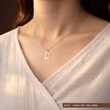 R Initial Pendant in 14k Gold