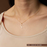 S Initial Pendant in 14k Gold