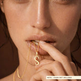S Initial Pendant in 14k Gold