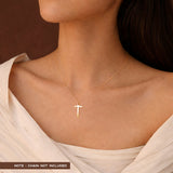 T Initial Pendant in 14k Gold
