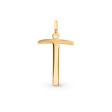 T Initial Pendant in 14k Gold