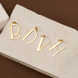 V Initial Pendant in 14k Gold