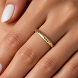 Croissant Ring in 14K Gold