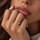Croissant Ring in 14K Gold