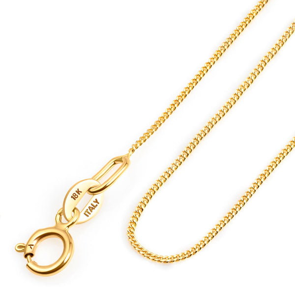Curb Chain in 18K Gold