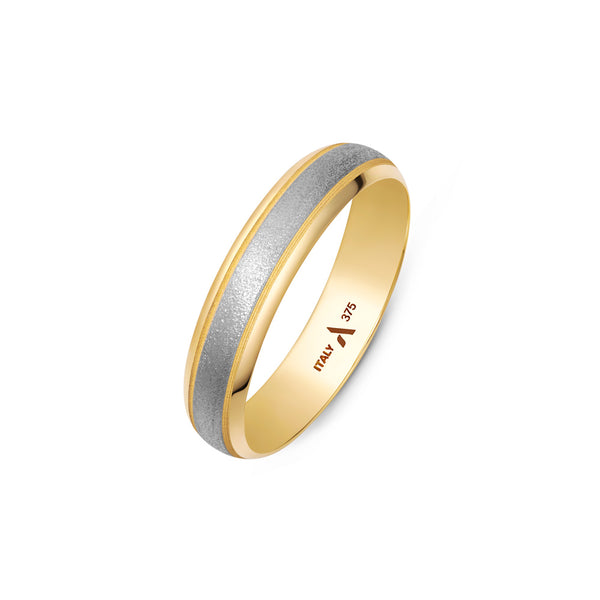 5 mm Wedding Band in 9K Two-Tone Gold