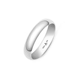 5 mm Wedding Band in 9K White Gold