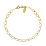 Amberta Gold Oval Link Bracelet