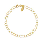 Amberta Gold Circle Link Bracelet