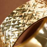 6.5 mm Diamond Cut Ring Band in 9K Gold