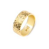 6.5 mm Diamond Cut Ring Band in 9K Gold
