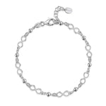 Amberta Silver Multi Infinity Bracelet