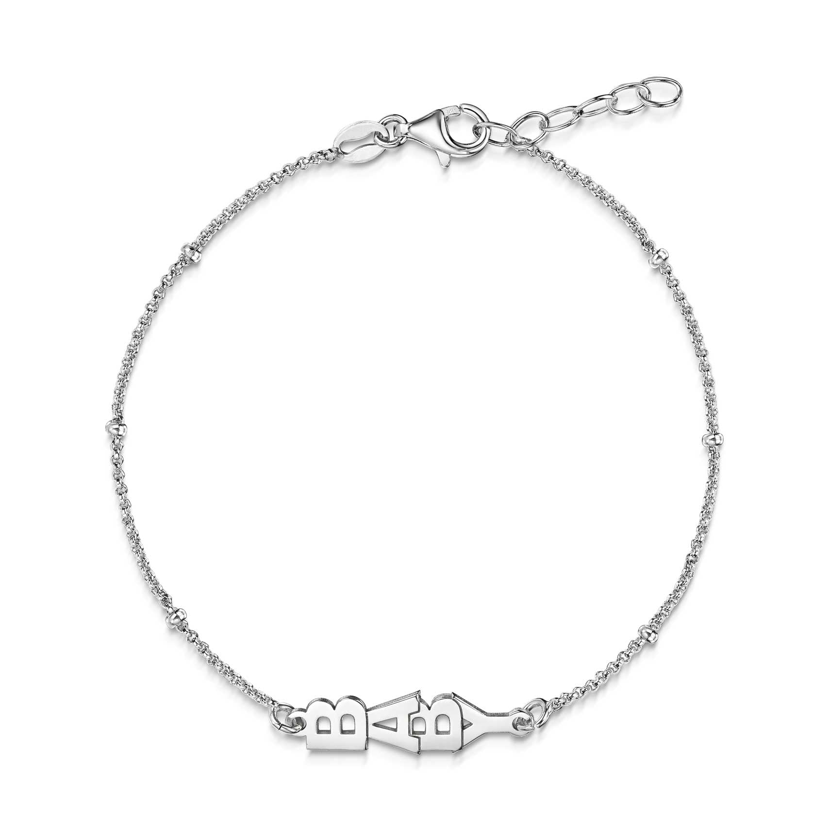 Amberta Silver Baby Rolo Bracelet