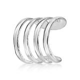 Amberta Silver Four Tier Cuff Earring